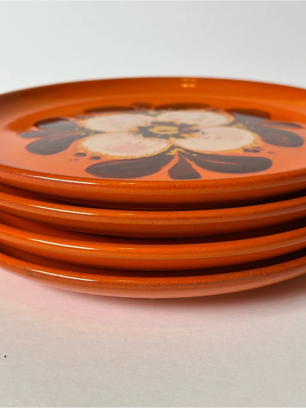 Vintage 1970s Winterling German stoneware plates 8” set of 4